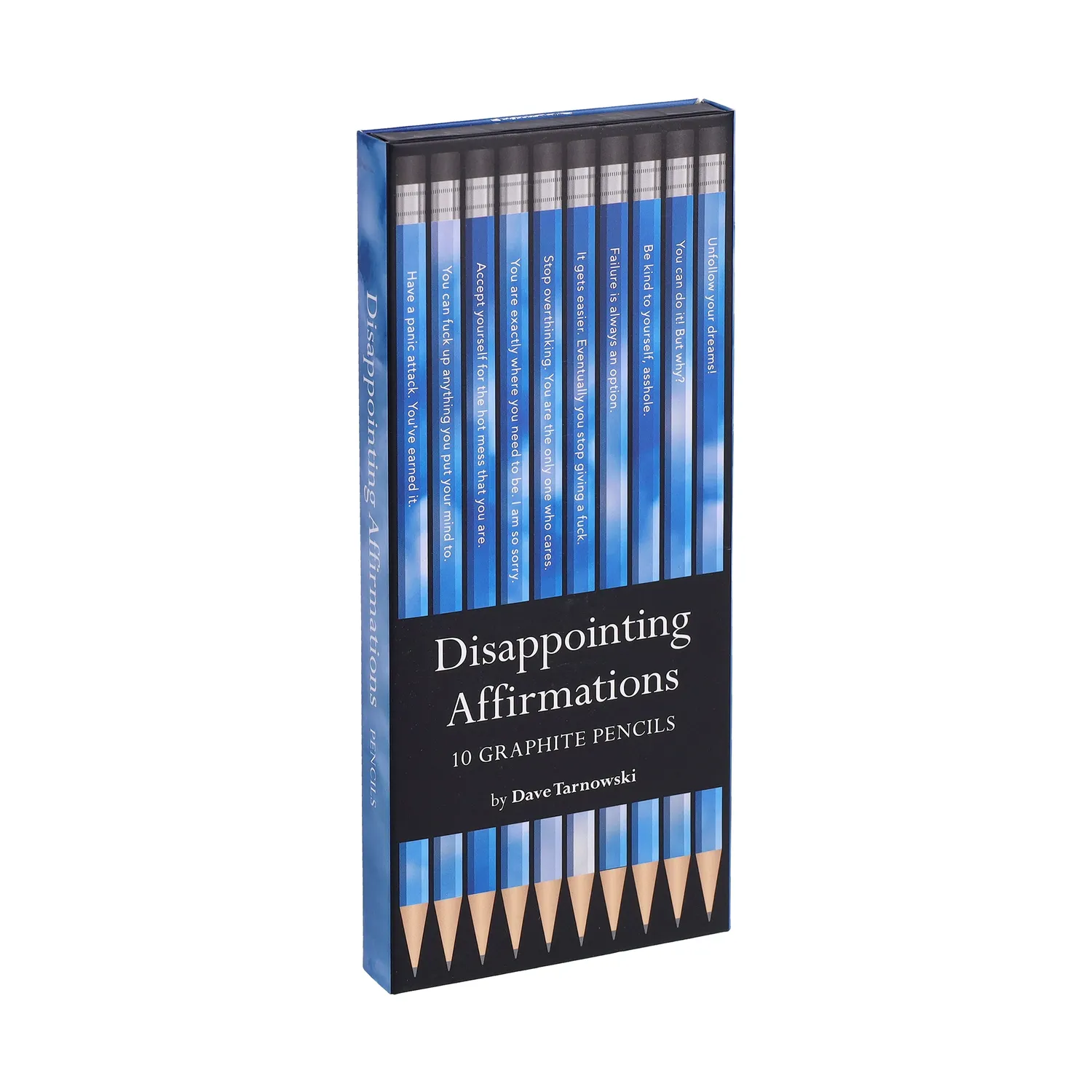 Abrams & Chronicle Books Disappointing Affirmations blyanter 10 stk