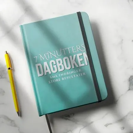 Bokia 7-minutters dagboken innbundet pent brukt vane