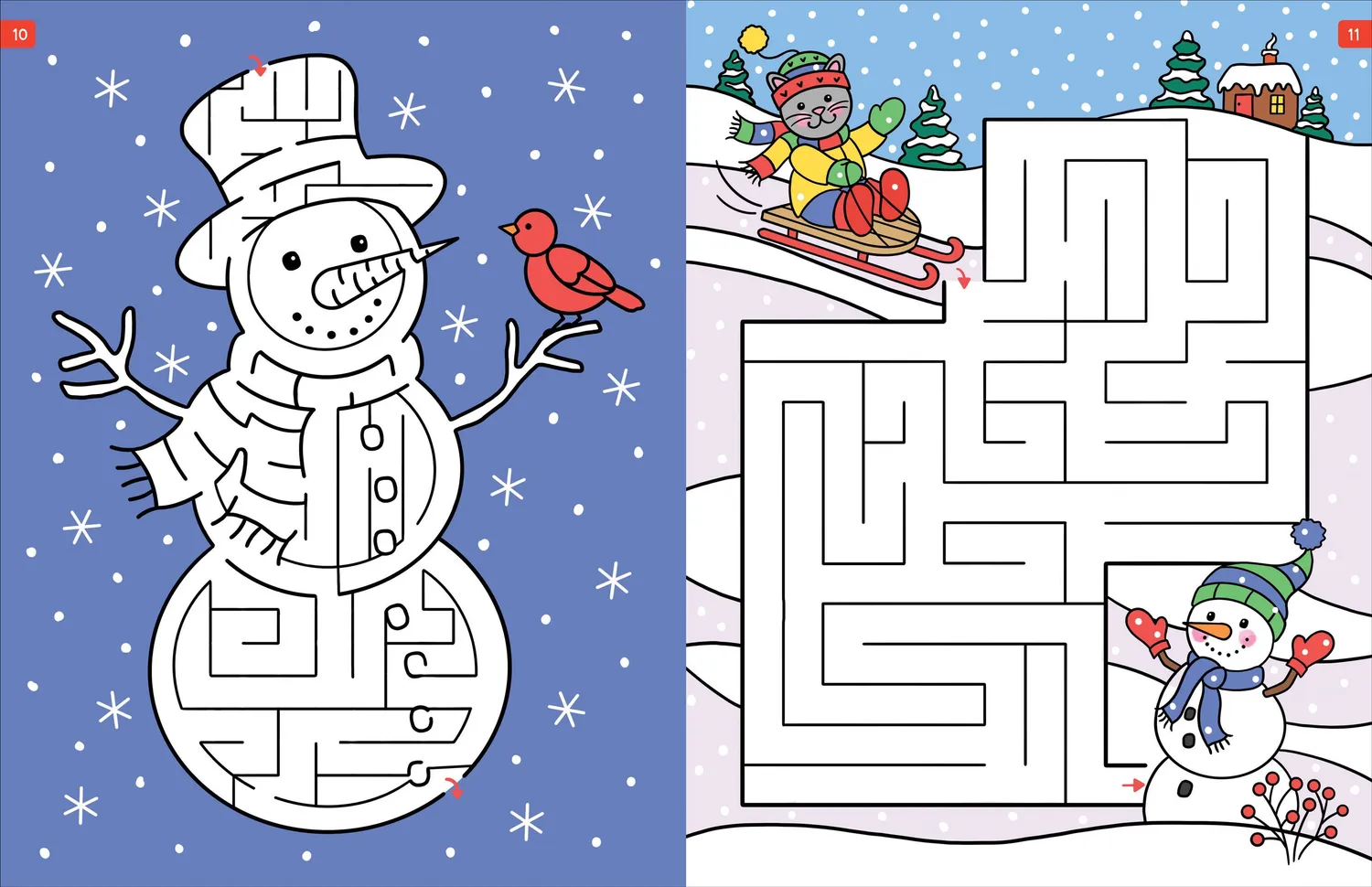 Peter Pauper Press Challenging Mazes aktivitetsbok labyrinter 64 sider