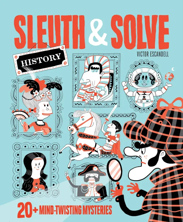 Chronicle Books Sleuth & Solve mysteriebok innbundet 20 gåter