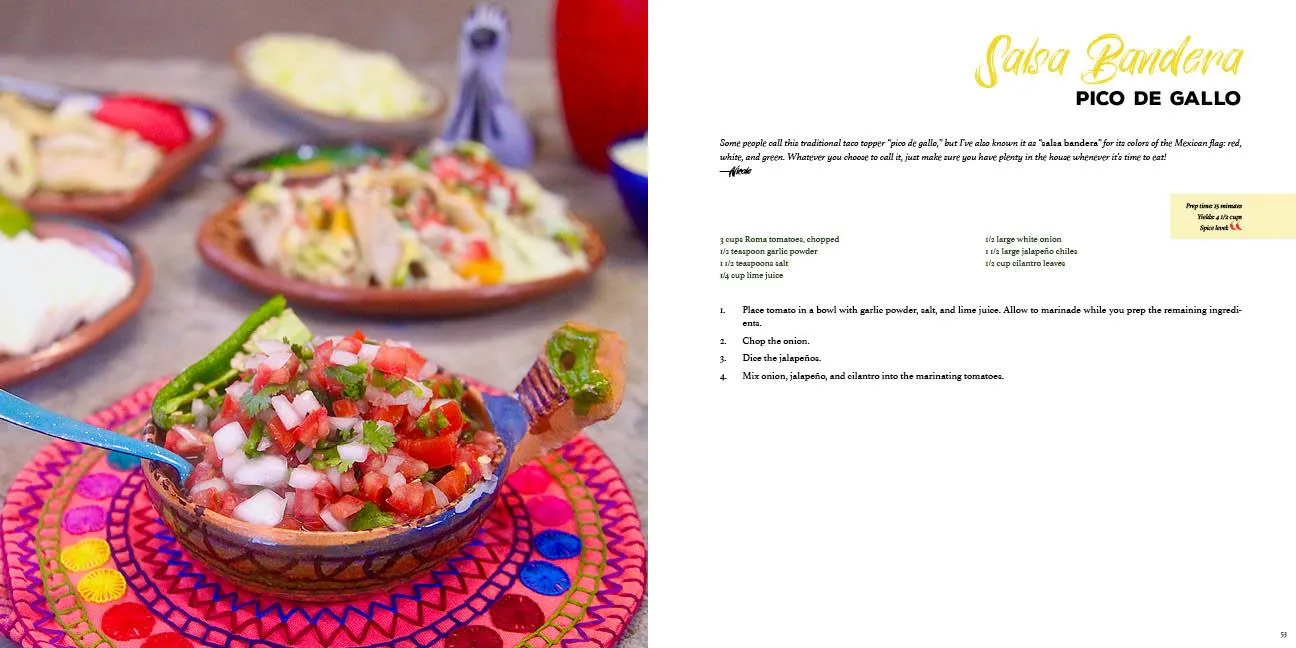 Abrams and Chronicle Spicy Salsas Moles kokebok innbundet
