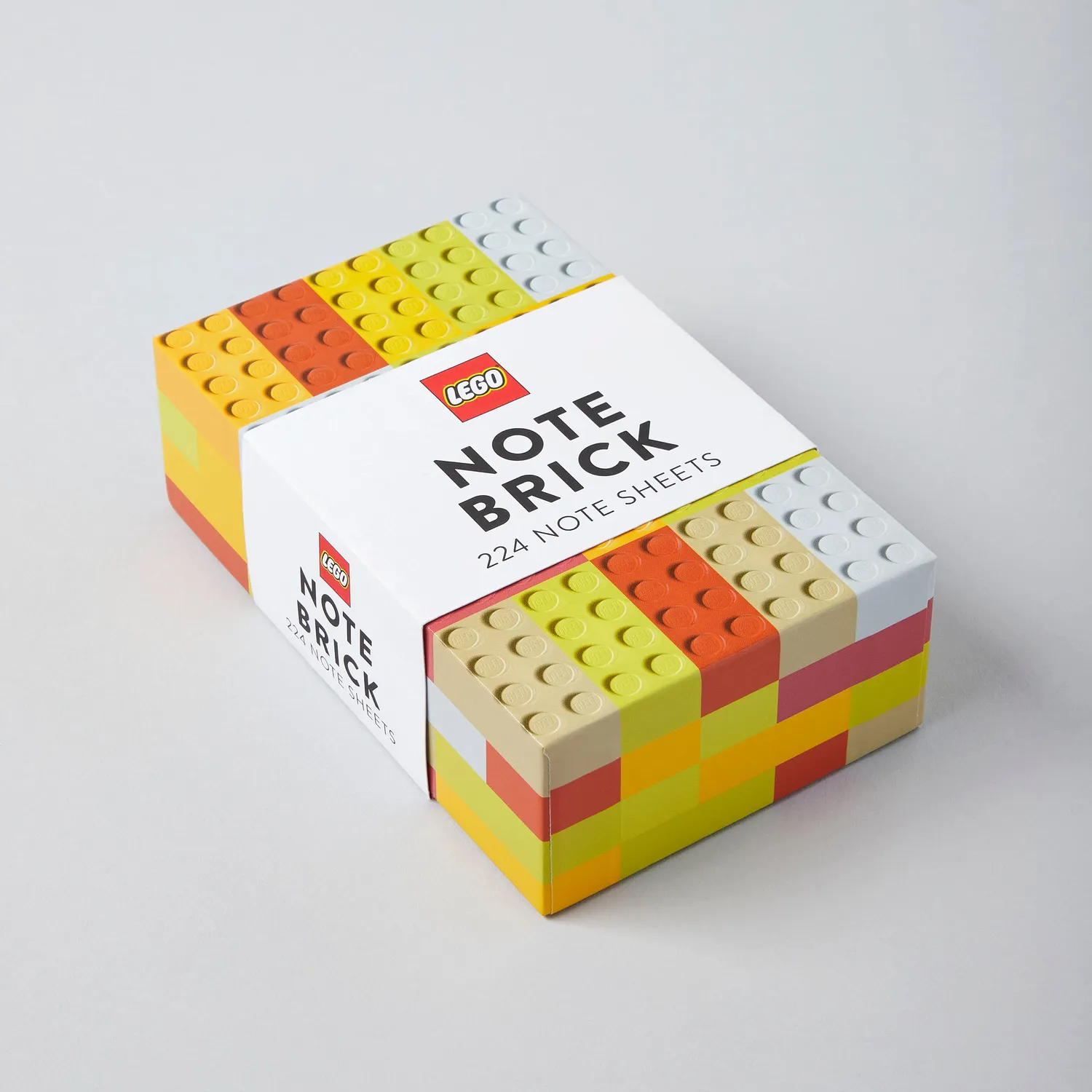 LEGO Note Brick notatblokk gul-oransje 224 ark