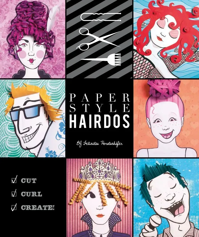 Chronicle Paper Style Hairdos aktivitetsbok heftet barn