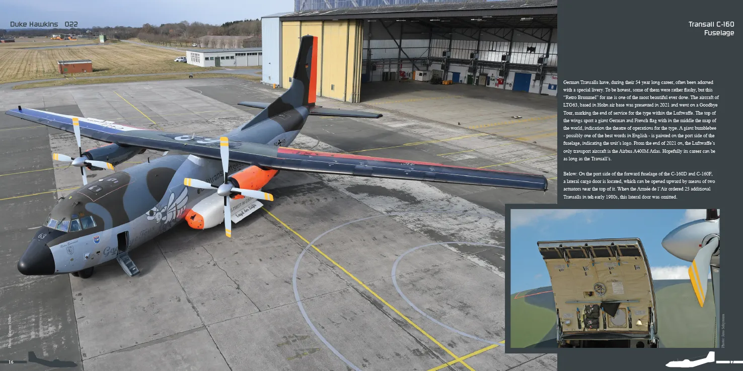 Duke Hawkins C-160 Transall bok 116 sider walkaround