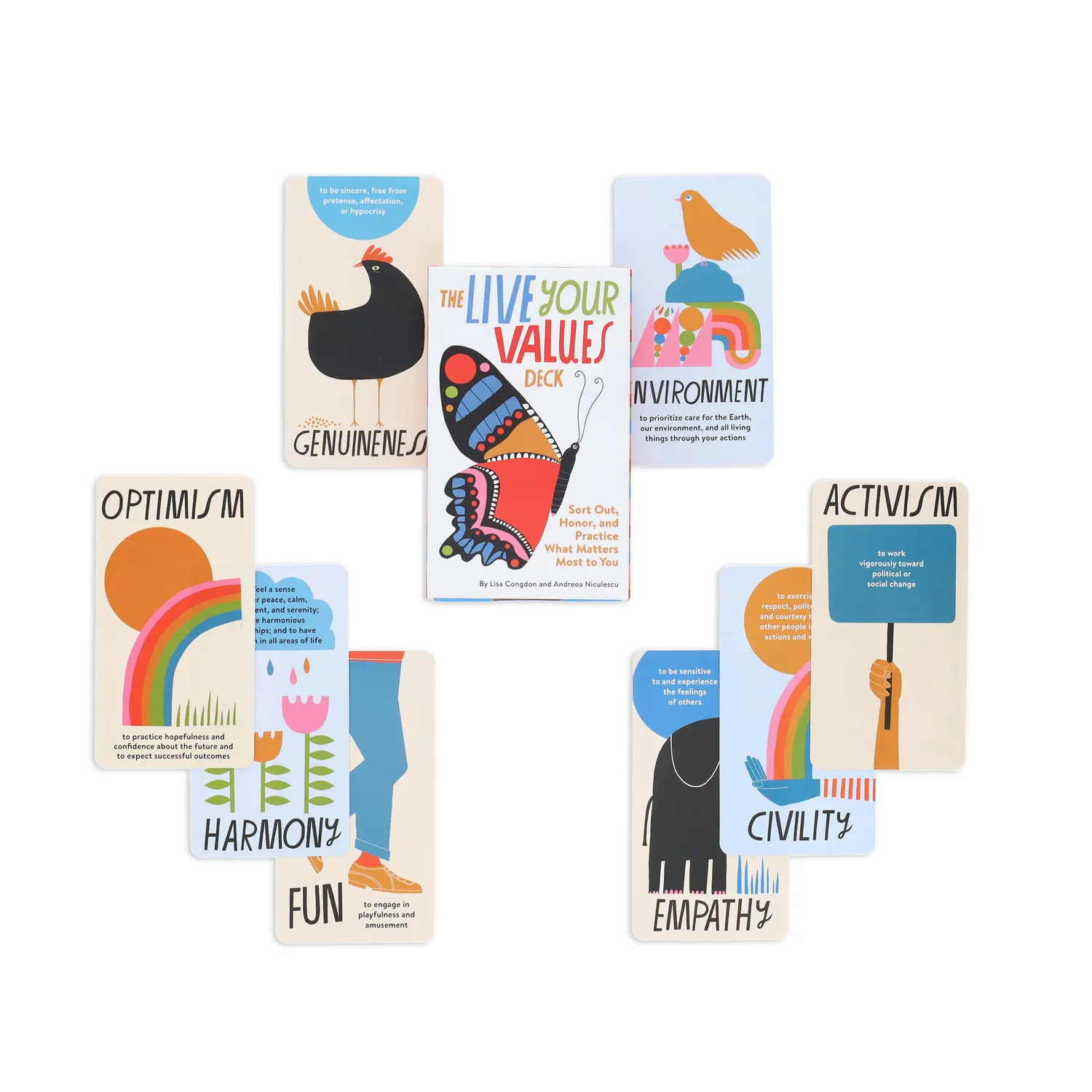 Chronicle Books The Live Your Values Deck kortstokk 78 kort
