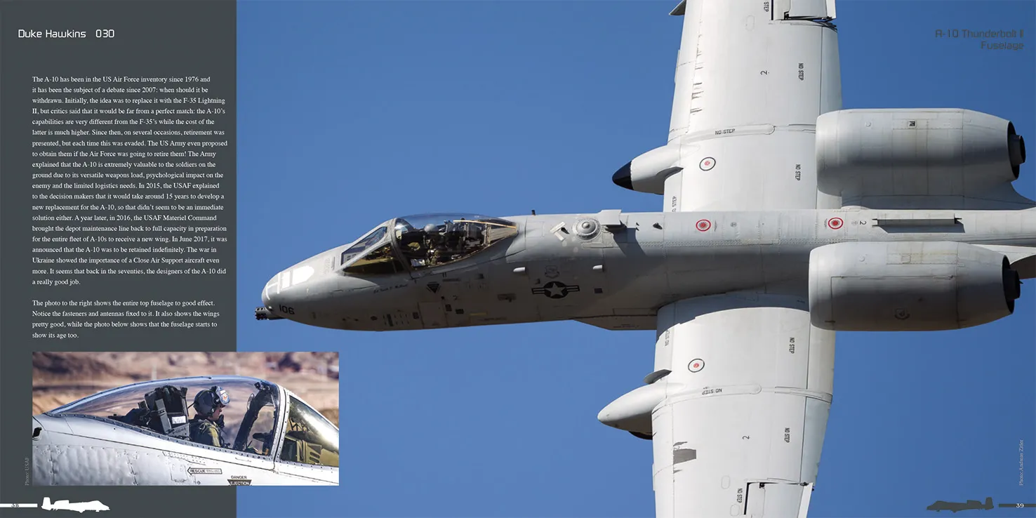 Duke Hawkins Fairchild A-10 Thunderbolt II bok 180 sider