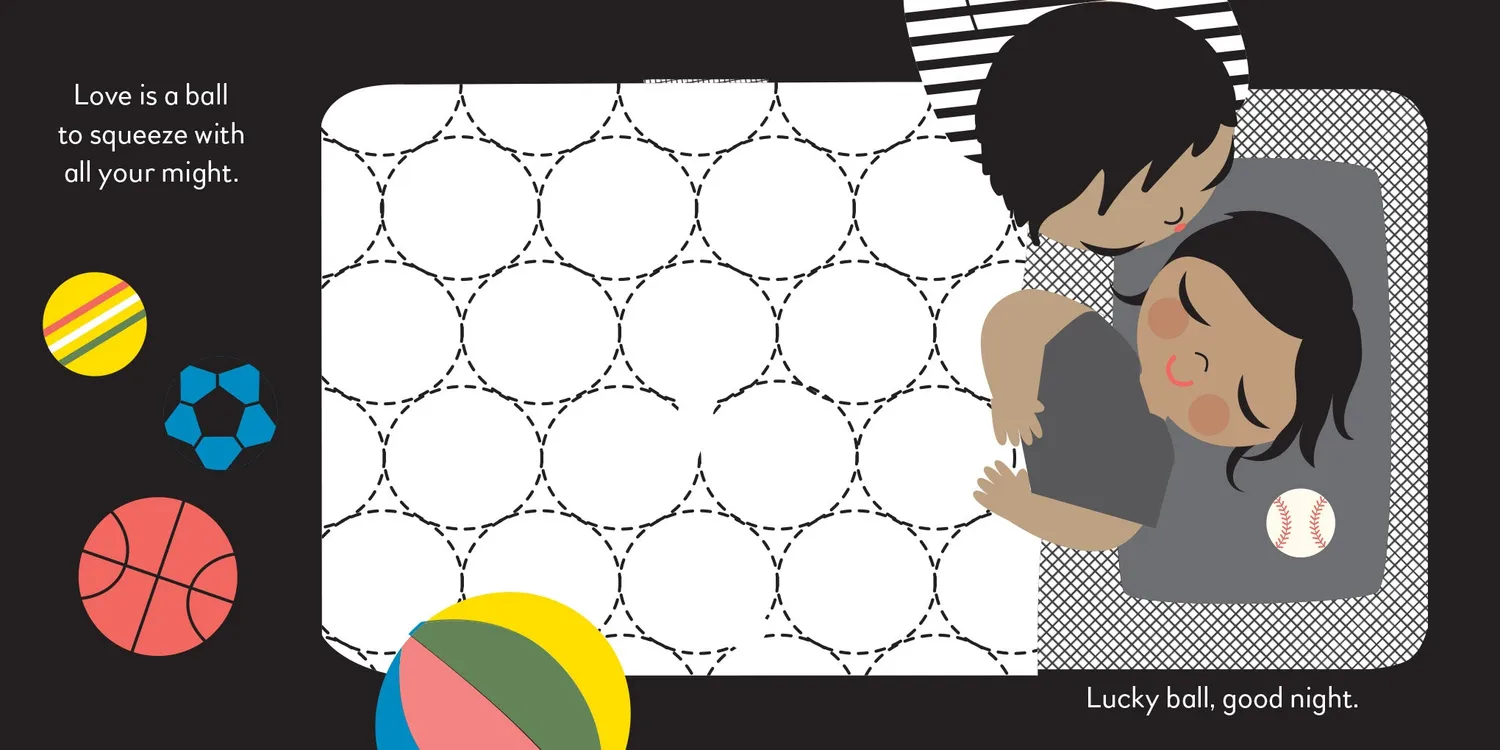 Abrams Love Is a Ball pappbok småbarn ballglede