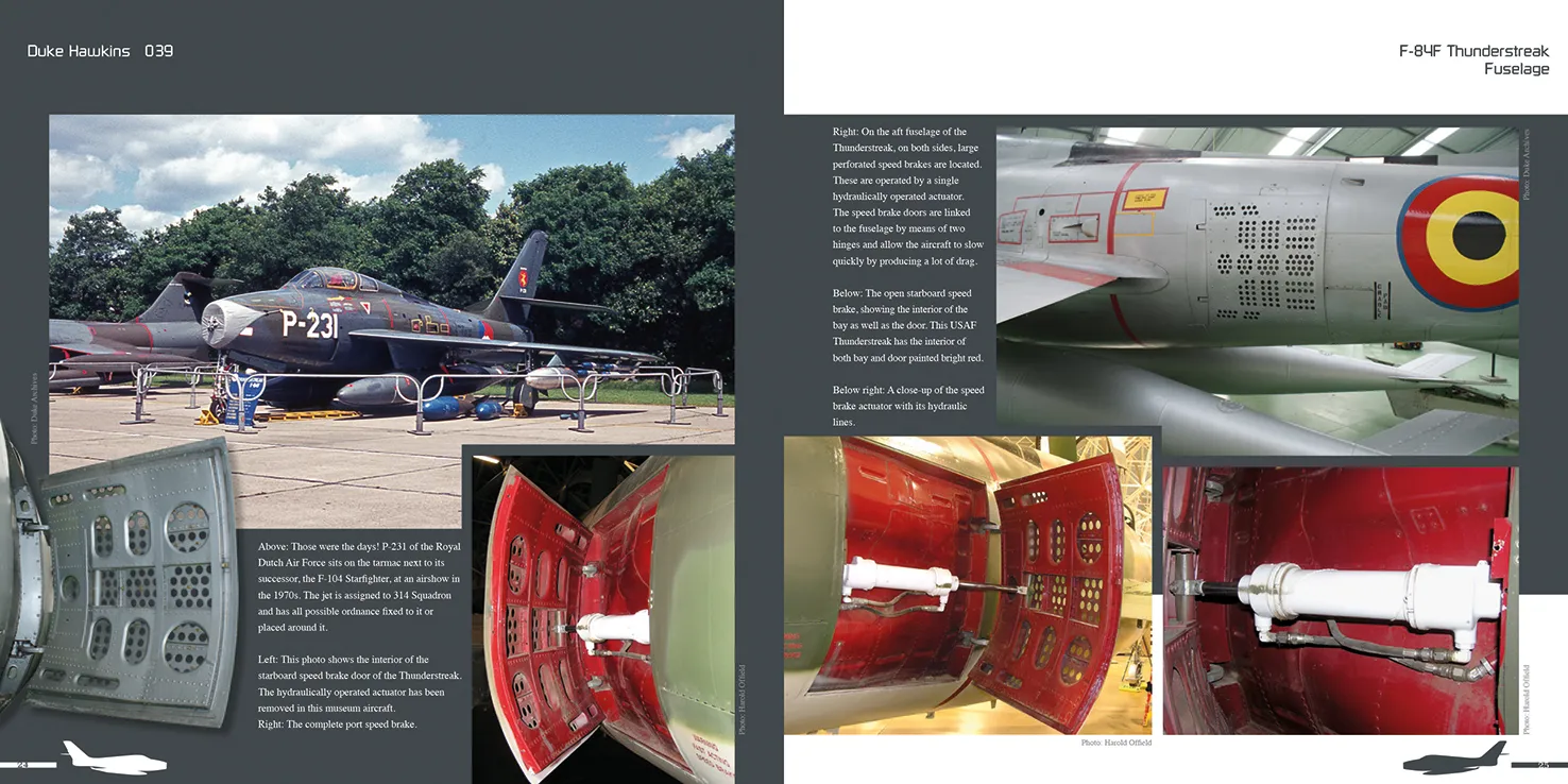 Duke Hawkins Republic F-84F Thunderstreak bok 84 sider