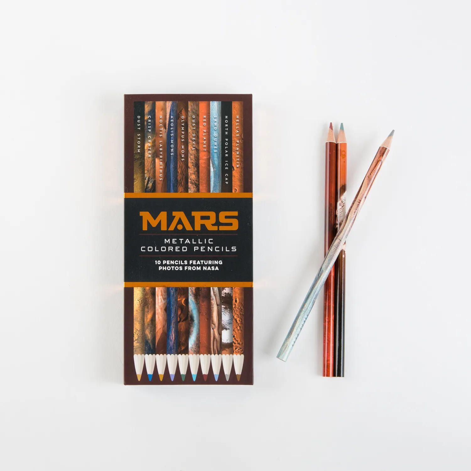 Chronicle Mars Metallic fargeblyanter 10 stk NASA