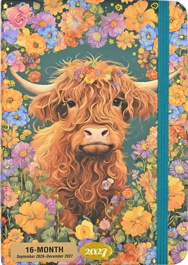 Peter Pauper Press 2027 Highland Cow Weekly Planner kalender