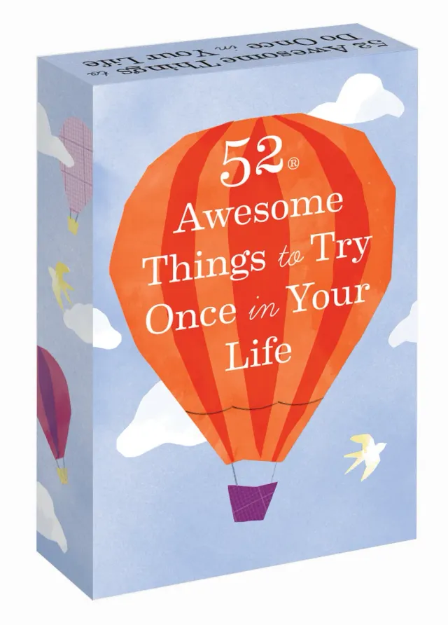 52 Awesome Things to Try Once kortstokk opplevelser