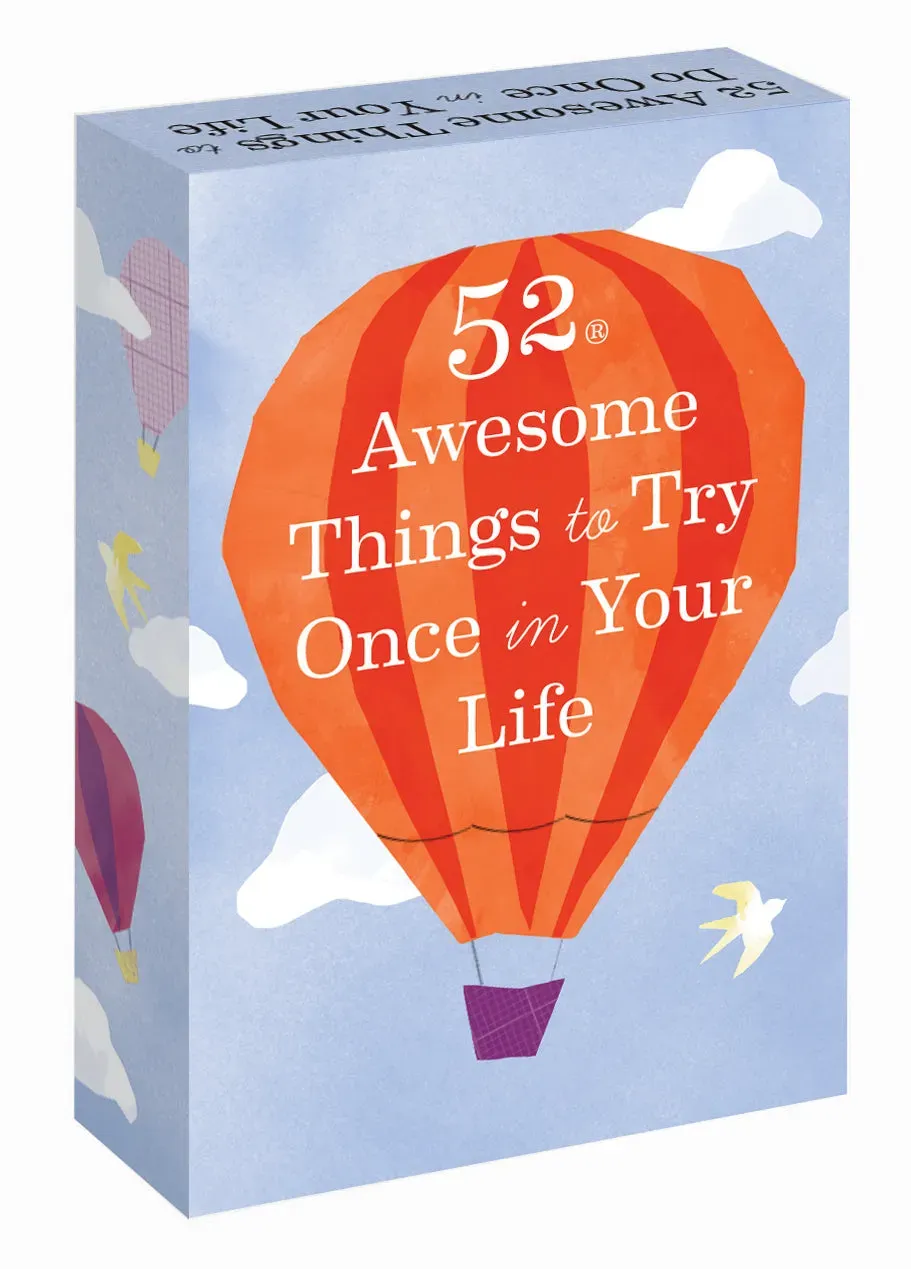 52 Awesome Things to Try Once kortstokk opplevelser