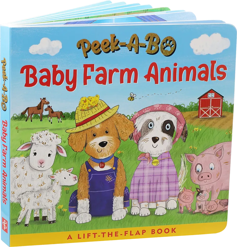 Peter Pauper Press Peek-A-Bo Baby Farm Animals klaffebok