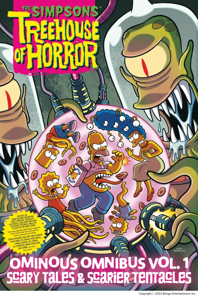 Simpsons Treehouse of Horror Ominous Omnibus Vol. 1 bok innbundet