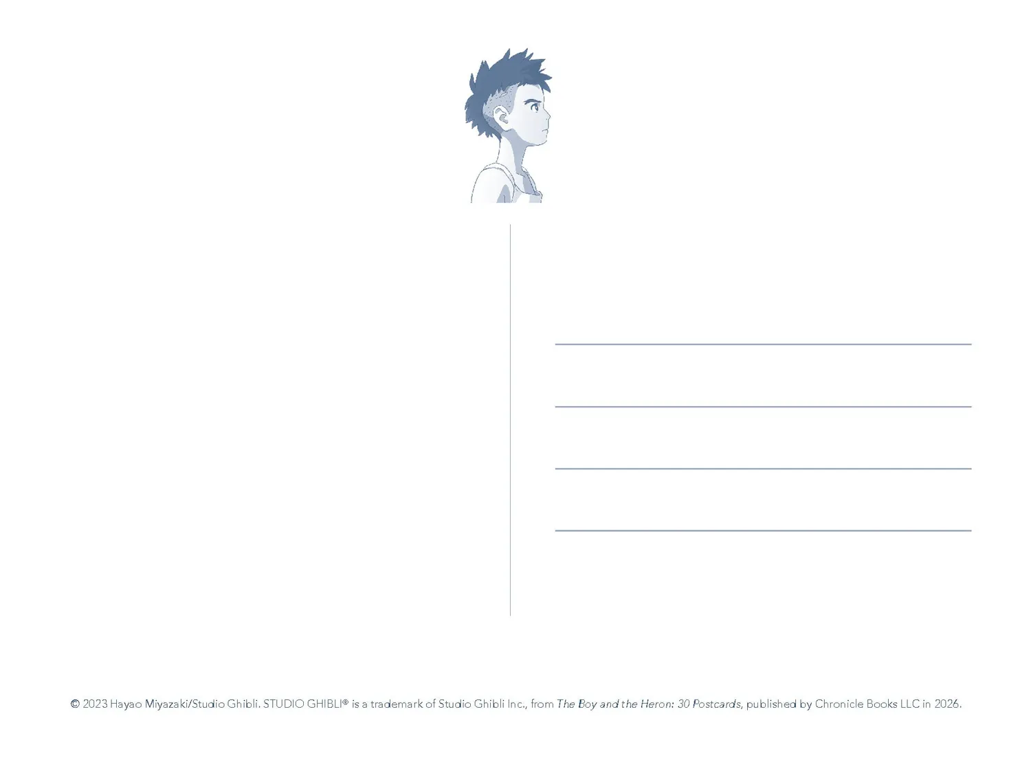 Abrams & Chronicle Books Studio Ghibli Boy and Heron postkort 30