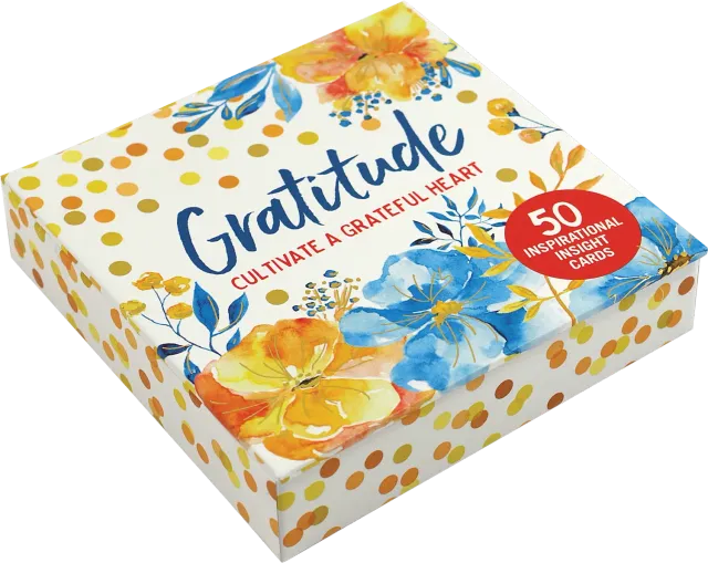 Peter Pauper Press Gratitude inspirasjonskort 50 kort gaveeske