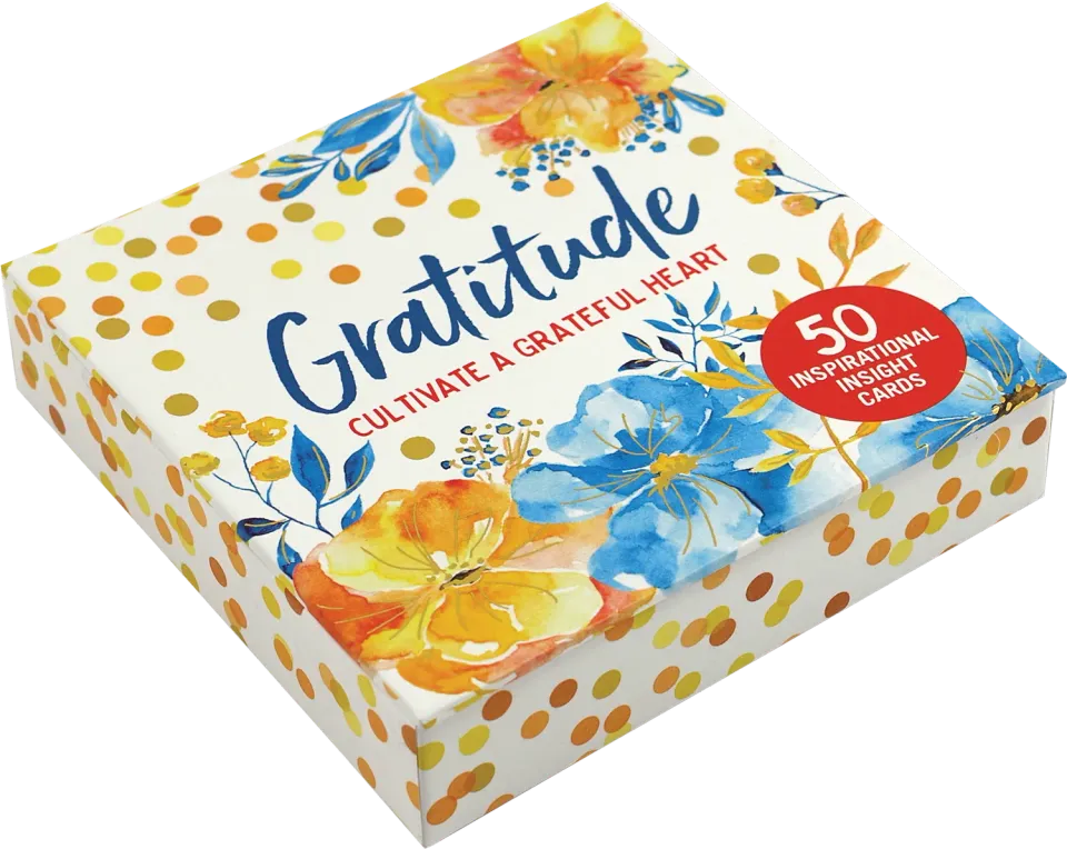 Peter Pauper Press Gratitude inspirasjonskort 50 kort gaveeske