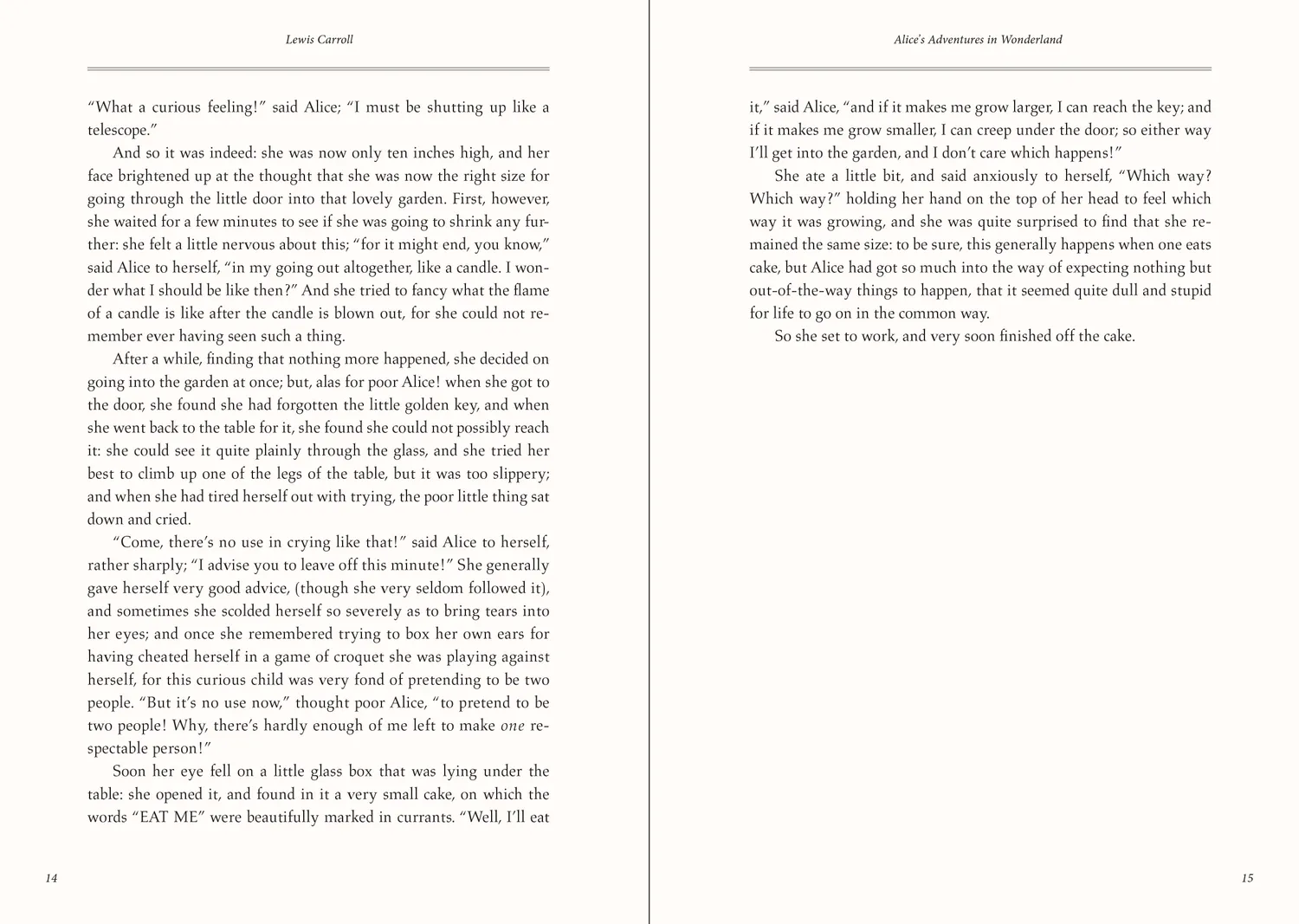 Peter Pauper Press Alice's Adventures bok gaveutgave