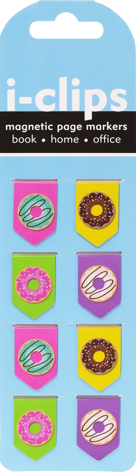 Peter Pauper Press Donuts i-clips bokmerker 8 stk magnet