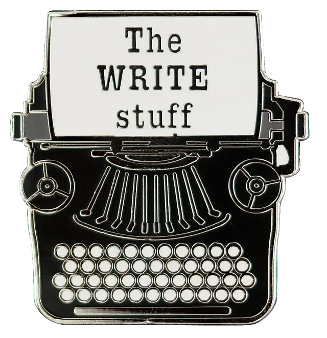 Peter Pauper Press Typewriter emaljepin skrivemaskin gaveeske