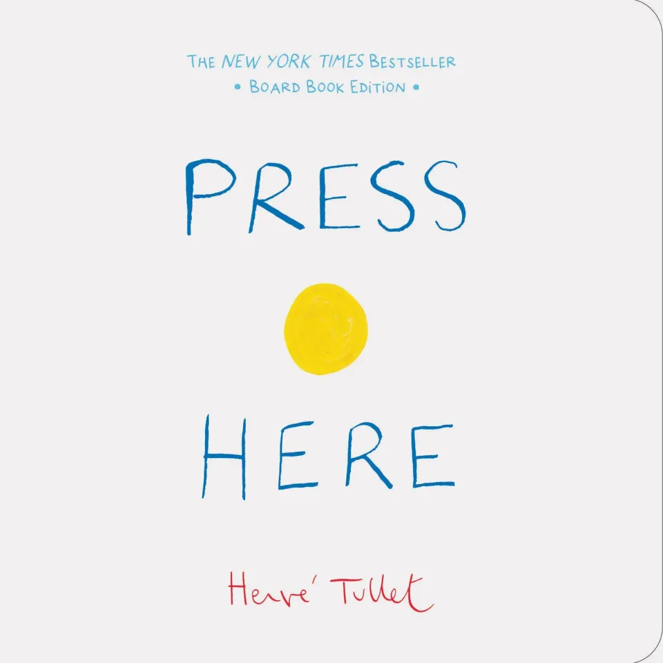 Abrams Press Here pappbok interaktiv 3-5 år