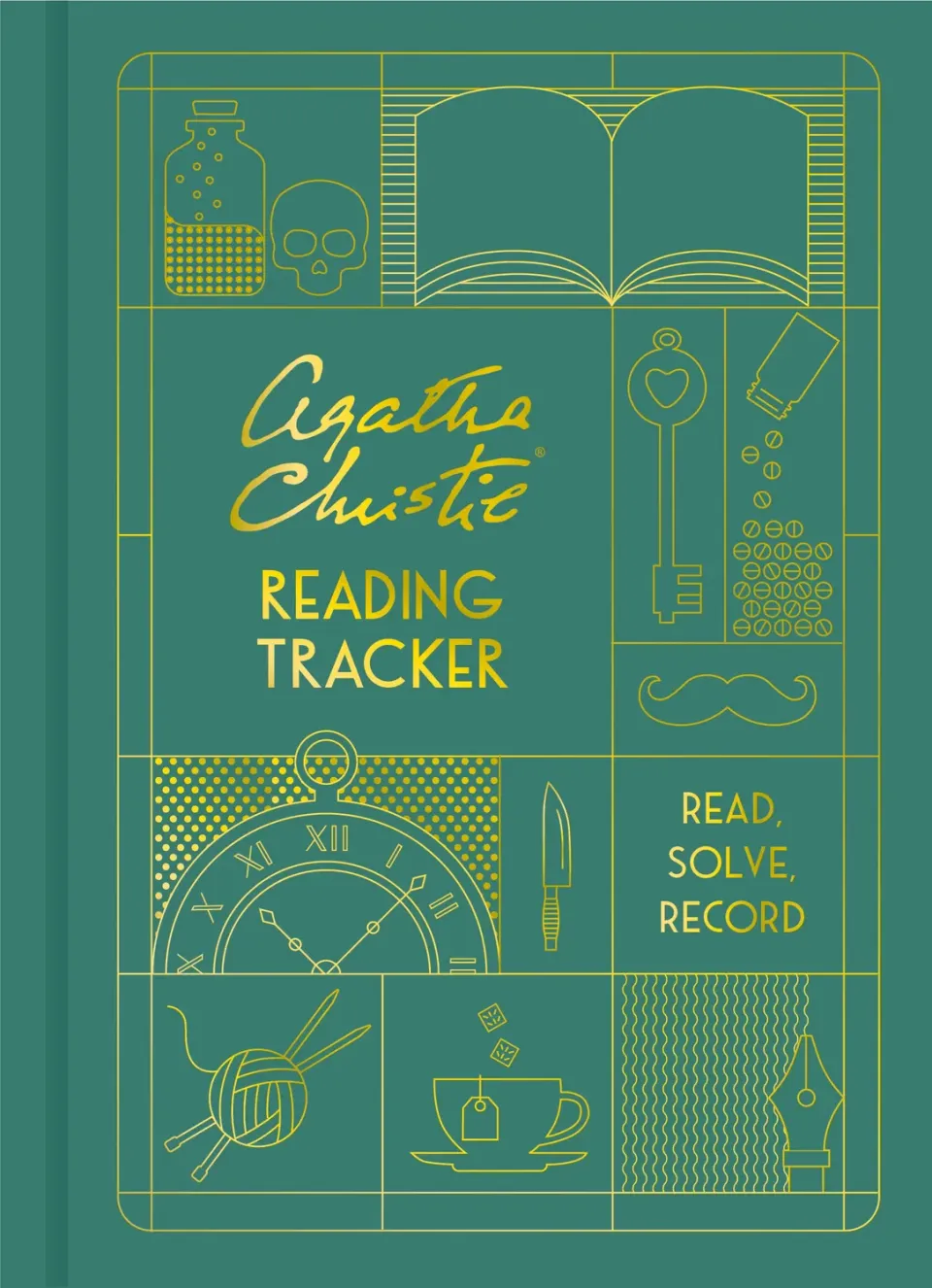 Chronicle Books Agatha Christie Reading Tracker lesedagbok