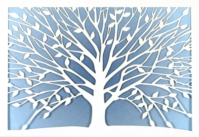 Peter Pauper Press Tree of Life notatkort 10-pakning laserskåret
