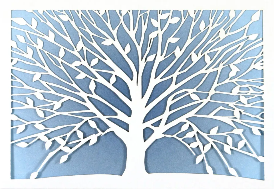 Peter Pauper Press Tree of Life notatkort 10-pakning laserskåret