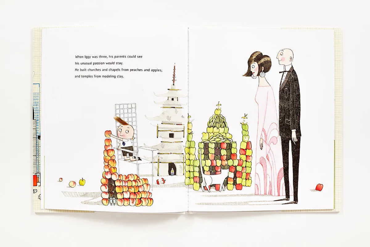 Abrams Iggy Peck, Architect bildebok innbundet vers