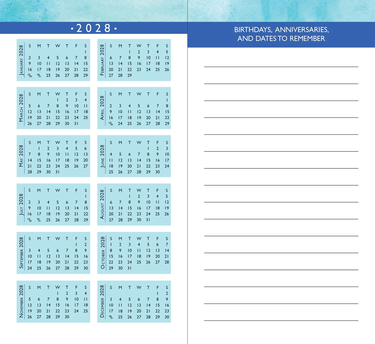 Peter Pauper Press Reflections 2-Year Pocket Planner 2026-27