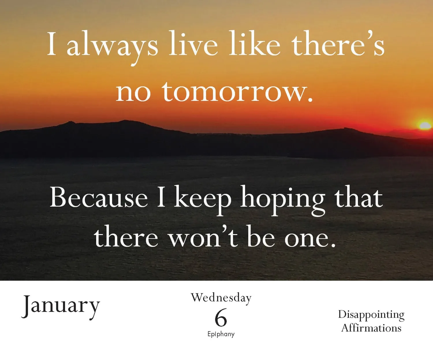 Disappointing Affirmations 2027 Daily Calendar dagskalender