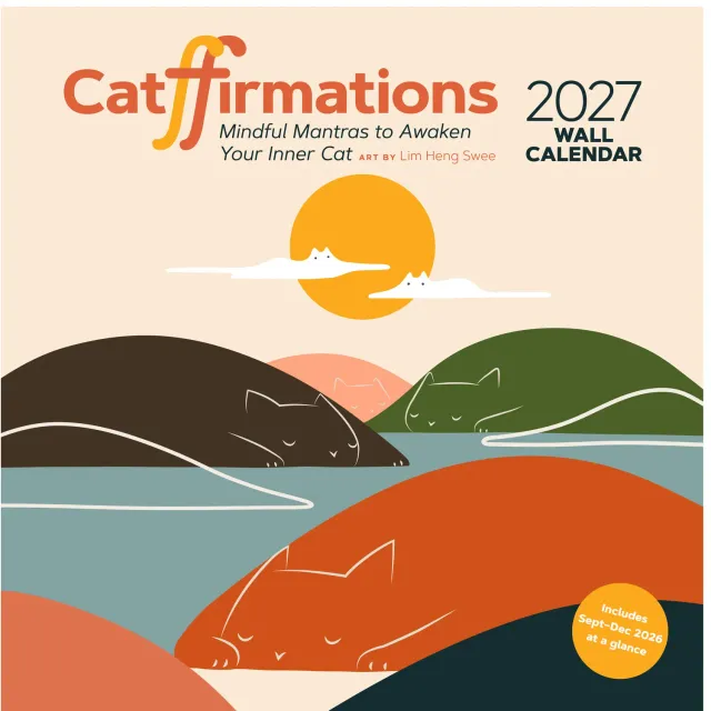Catffirmations 2027 veggkalender katter