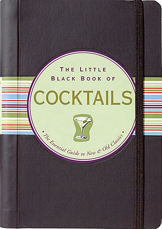 Peter Pauper Press Little Black Book of Cocktails cocktailbok innbundet