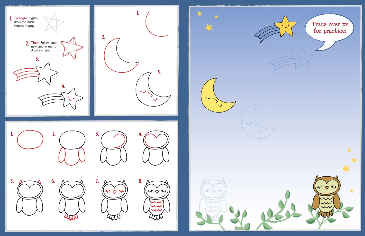 Peter Pauper Press Learn to Draw Cute Things tegnebok 6+