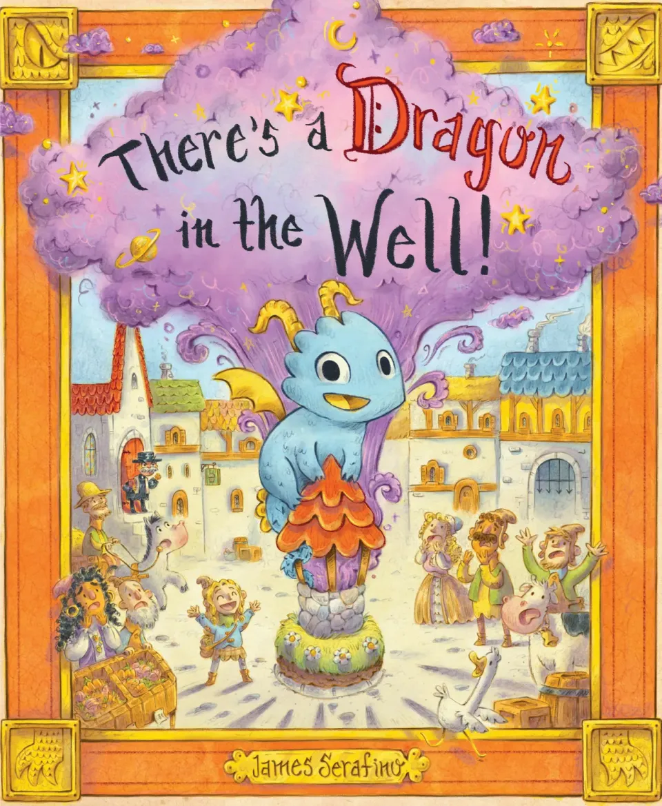 Chronicle Books There's a Dragon in the Well bildebok innbundet