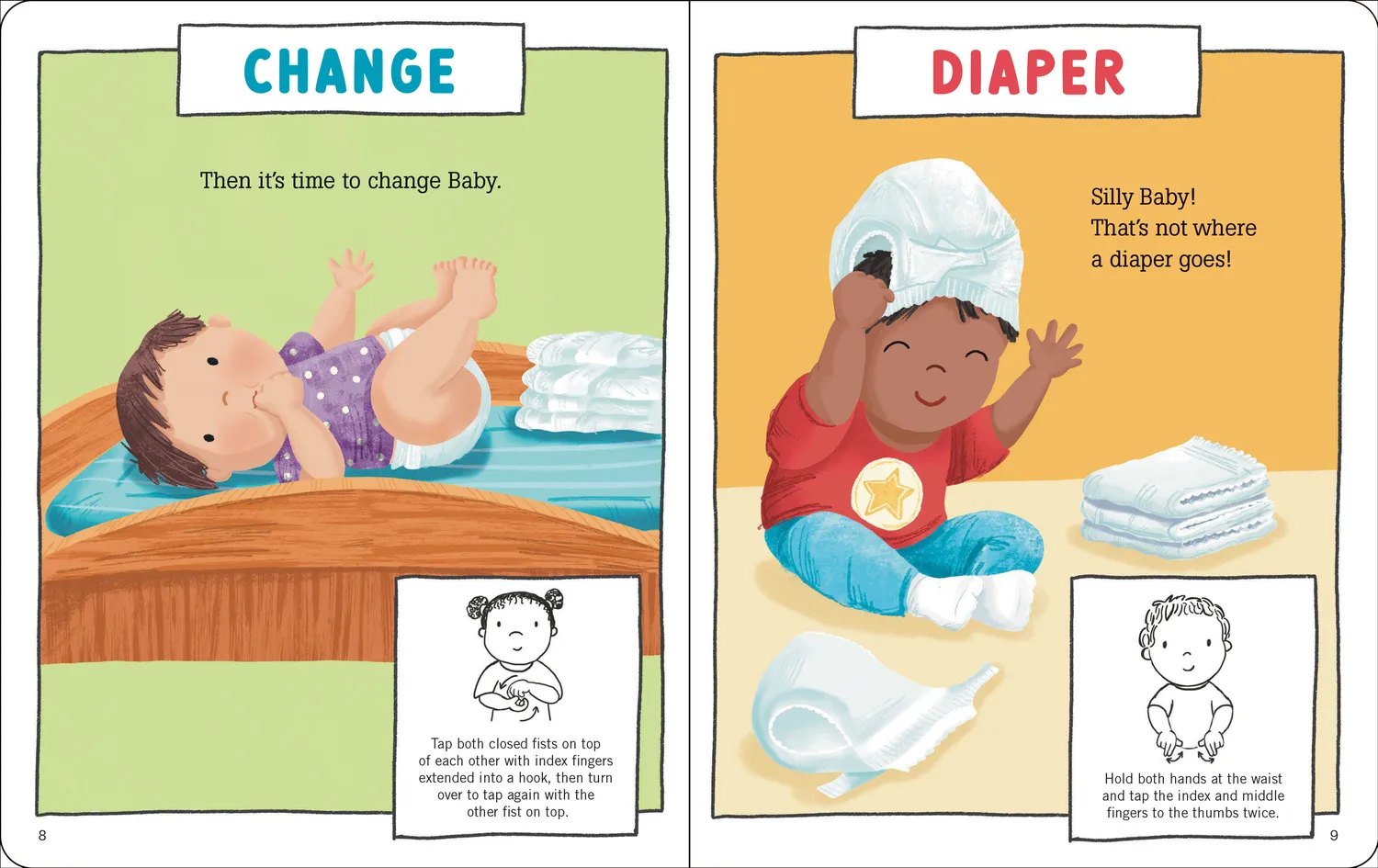 Peter Pauper Press My First Baby Signs pekebok 0-3 år