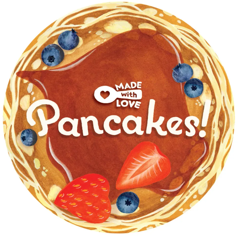 Made with Love Pancakes pekebok board book formet