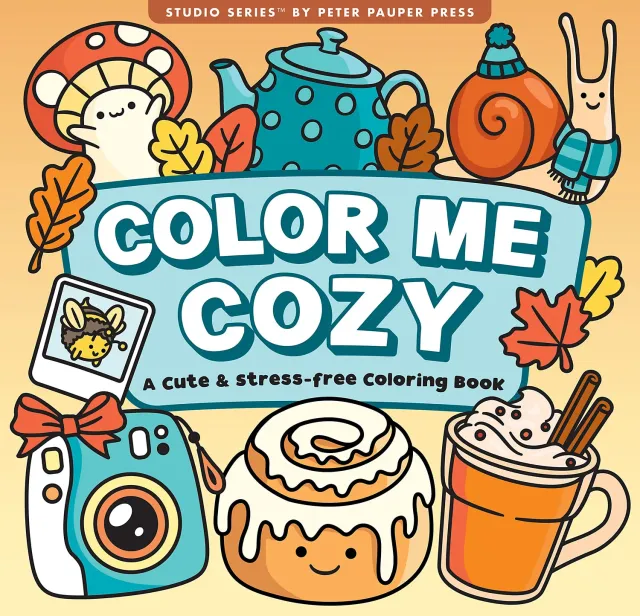Peter Pauper Press Color Me Cozy fargeleggingsbok høst