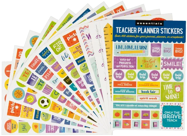 Essentials Teacher Planner klistremerker 400-pakning lærer