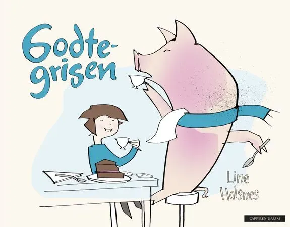Bokia Godtegrisen bildebok innbundet pent brukt Line Halsnes