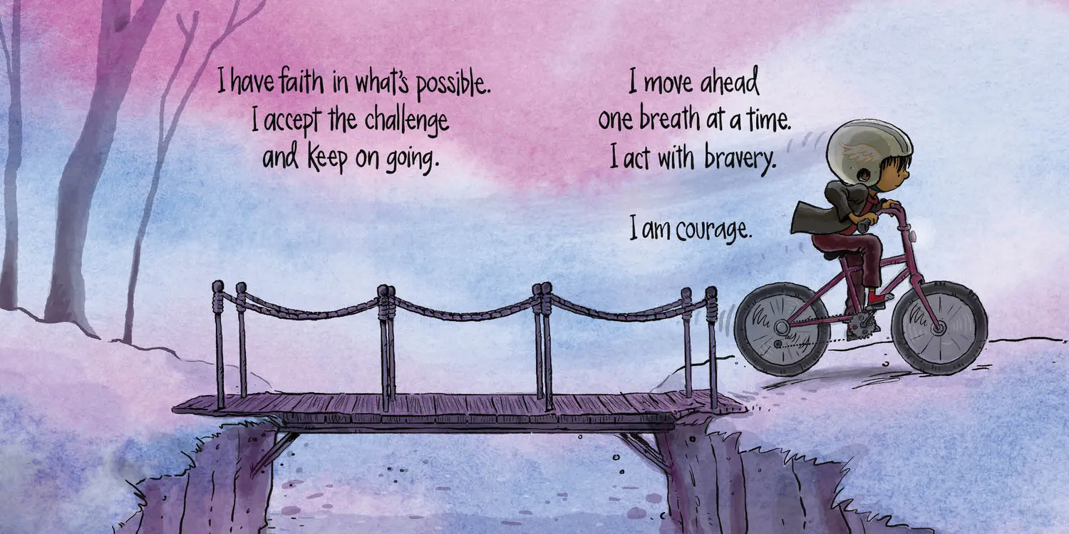 I Am I Am Courage pappbok om mot for små barn