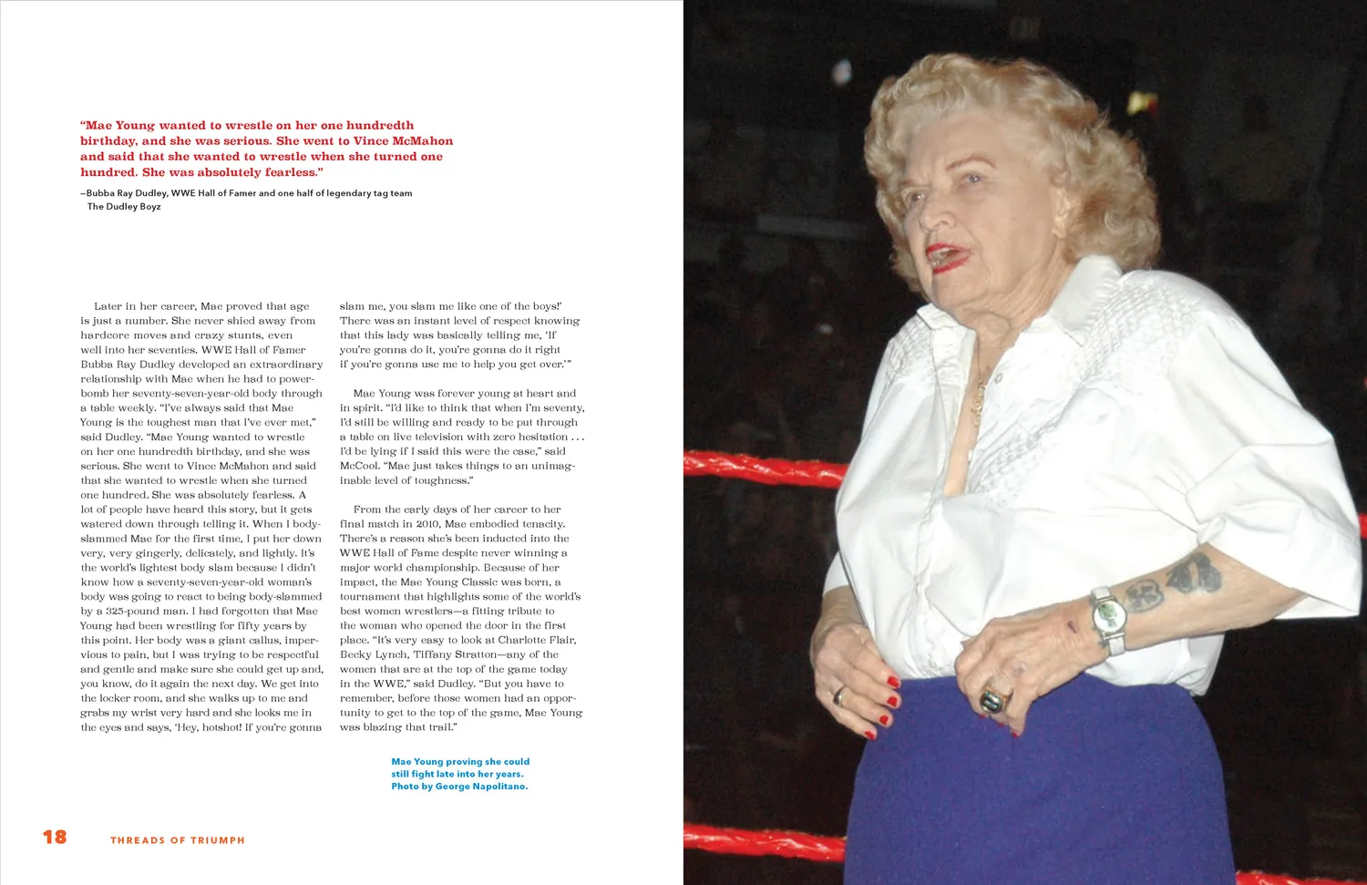 Chronicle Books Threads of Triumph innbundet bok wrestling