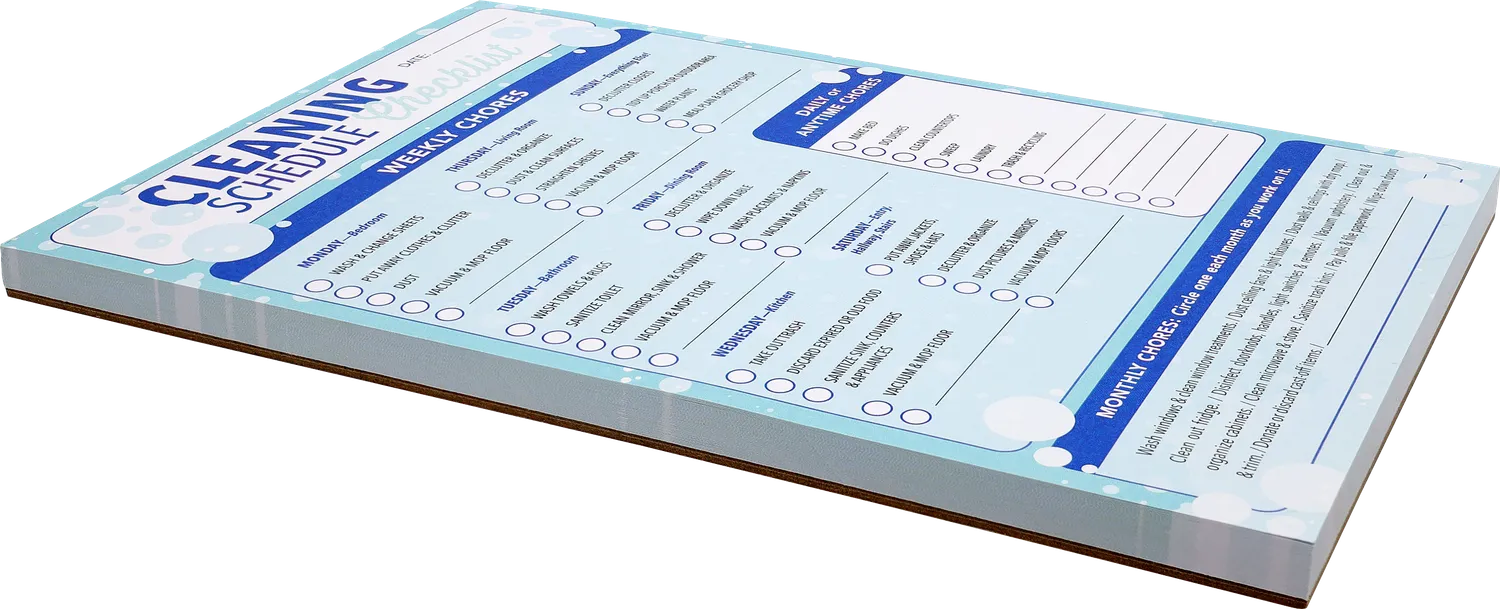Peter Pauper Press Cleaning Schedule notatblokk 60 ark