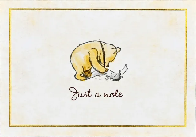 Peter Pauper Press Winnie-the-Pooh notatkort 14 stk konvolutt