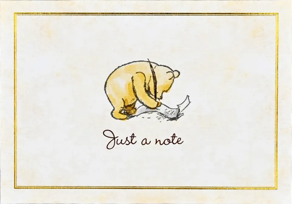 Peter Pauper Press Winnie-the-Pooh notatkort 14 stk konvolutt