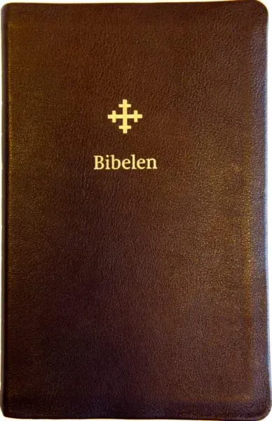 DELK-forlaget Bibel2011 bibel stor utgave mørk brunt skinn