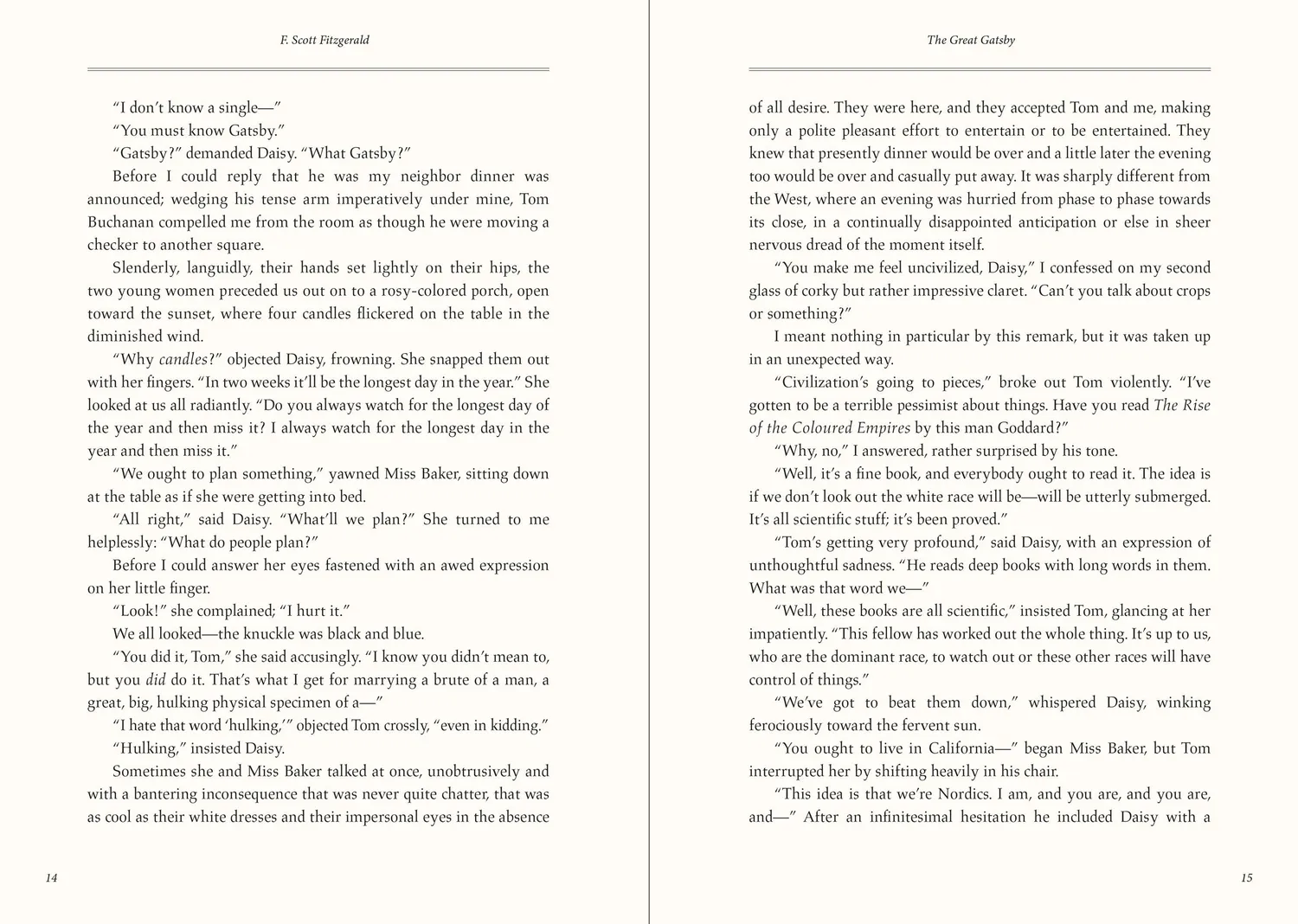 Peter Pauper Press The Great Gatsby bok innbundet gave