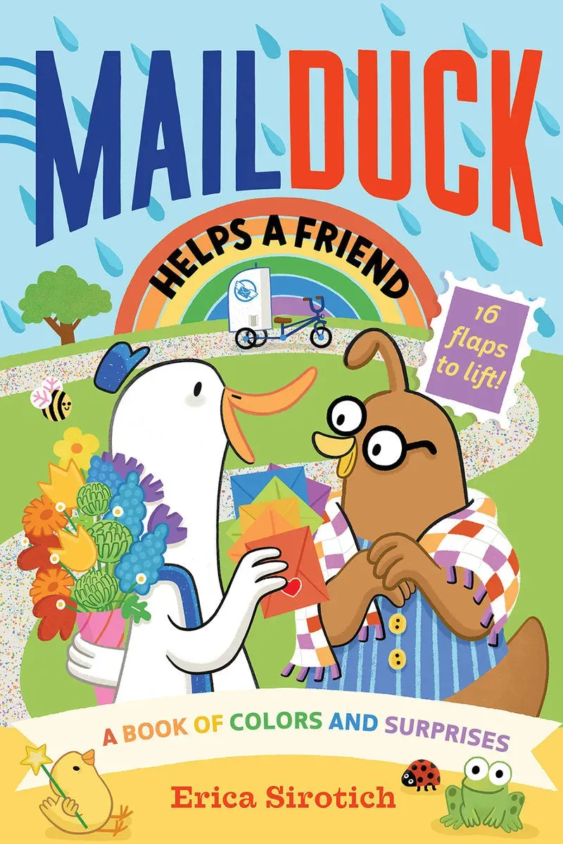 Mail Duck Helps a Friend peke bok klaffebok