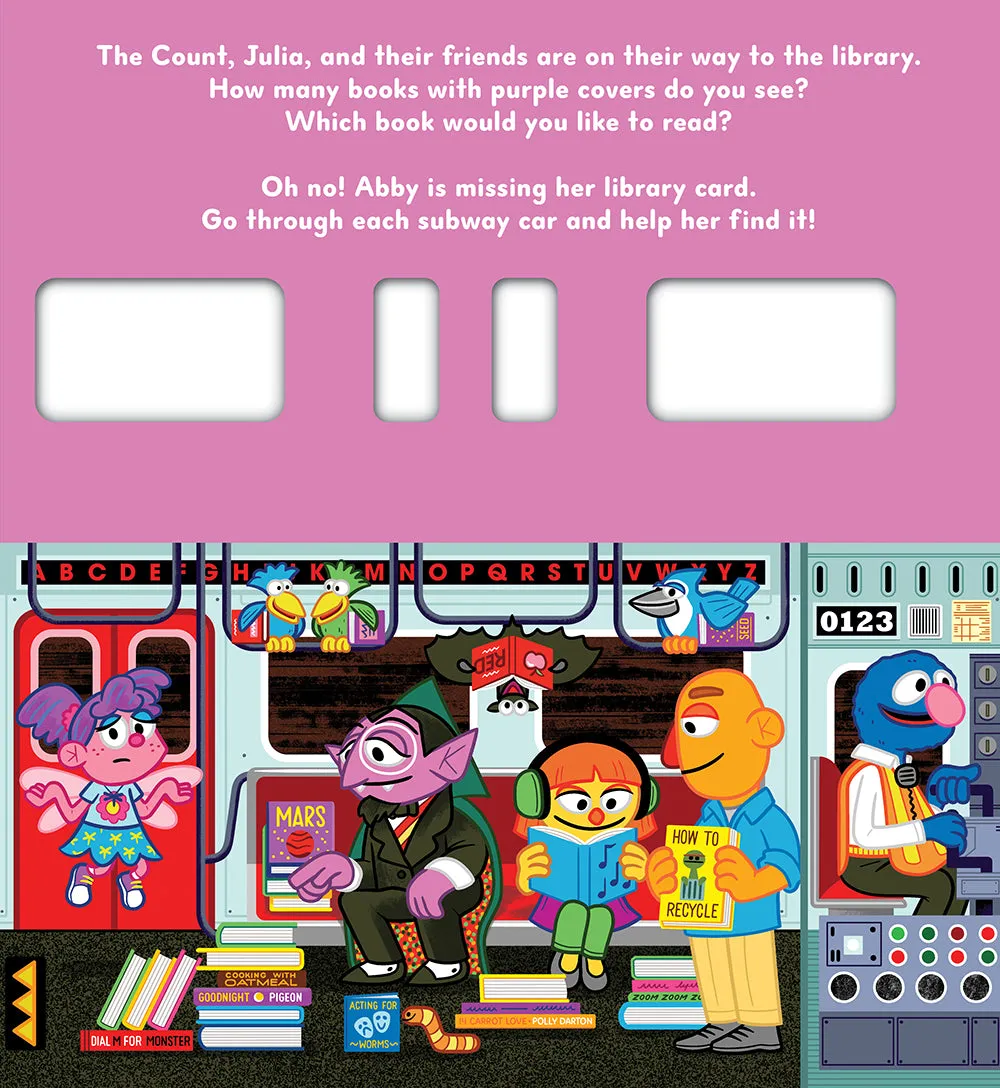 Abrams All Aboard Sesame Street pappbok utbrett