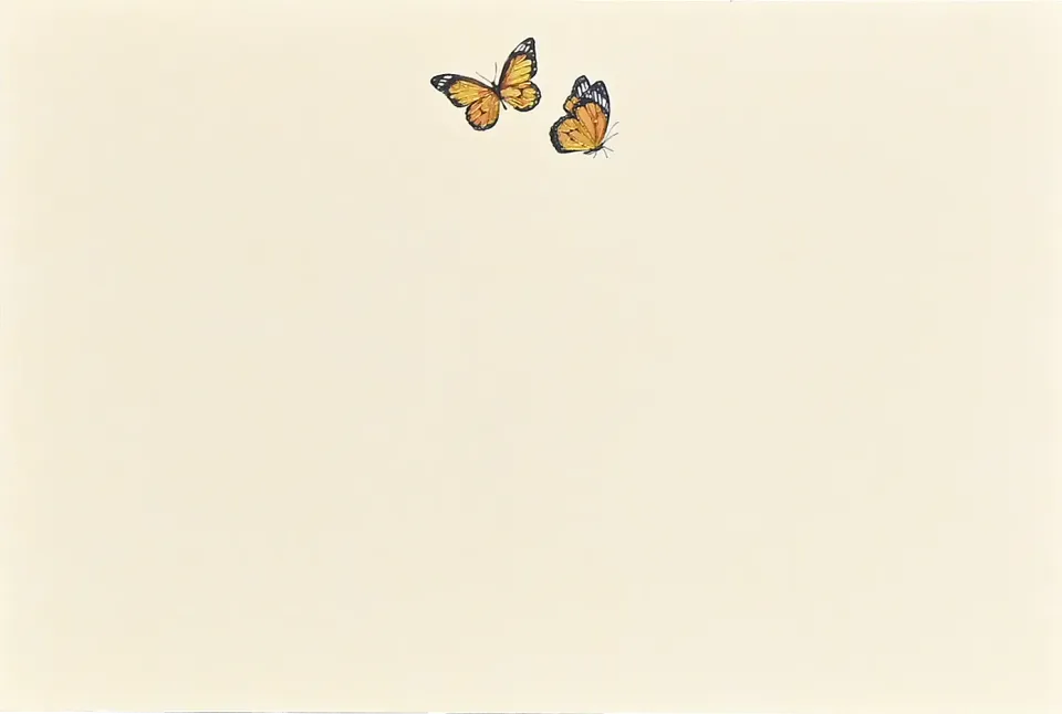 Peter Pauper Press Monarch Butterflies korrespondansekort 25pk